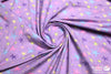 Cotton-Lycra Knit 60" - Stars, Lilac