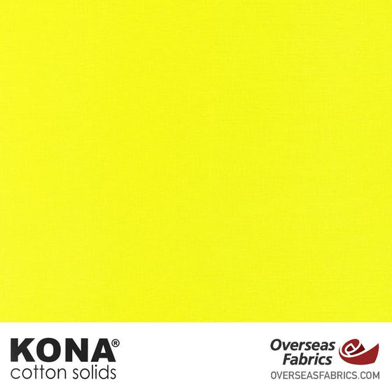 Kona Cotton Solids Acid Lime - 44" wide - Robert Kaufman quilting fabric