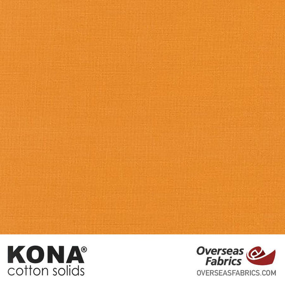Kona Cotton Solids Amber - 44" wide - Robert Kaufman quilting fabric