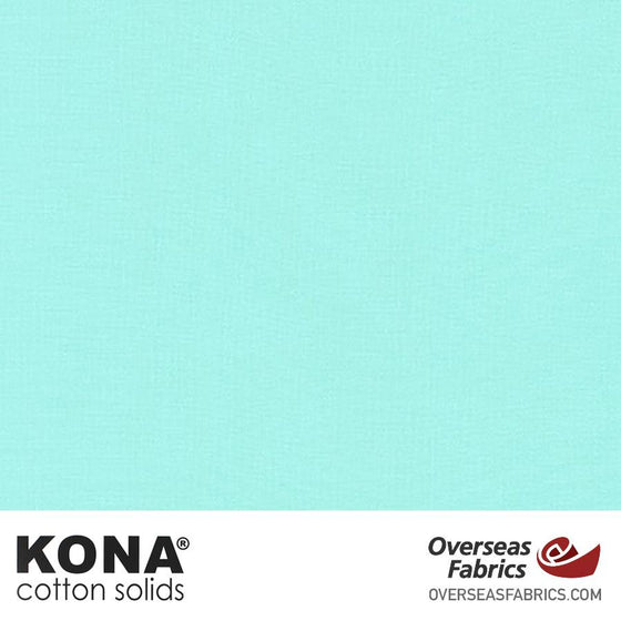 Kona Cotton Solids Aqua - 44" wide - Robert Kaufman quilting fabric