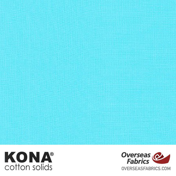 Kona Cotton Solids Bahama Blue - 44" wide - Robert Kaufman quilting fabric