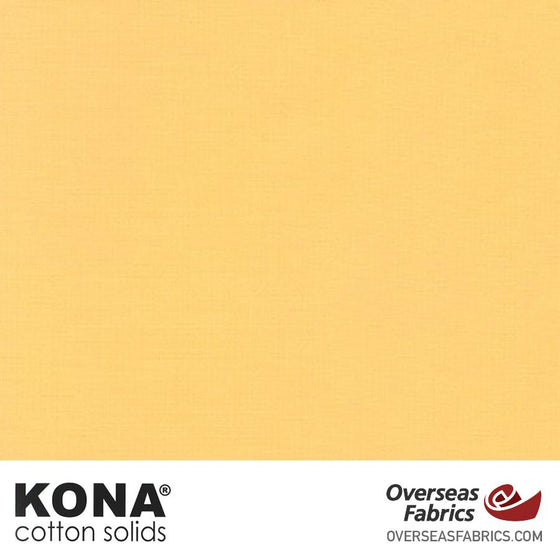 Kona Cotton Solids Banana - 44" wide - Robert Kaufman quilting fabric