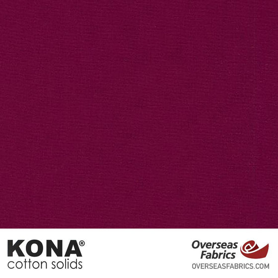 Kona Cotton Solids Bordeaux - 44" wide - Robert Kaufman quilting fabric