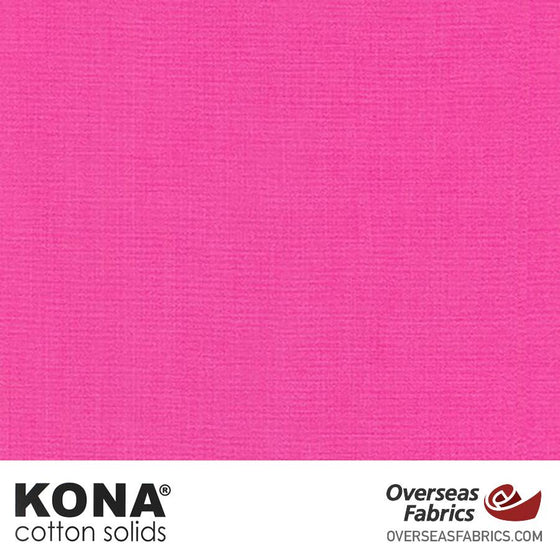 Kona Cotton Solids Brt Pink - 44" wide - Robert Kaufman quilting fabric