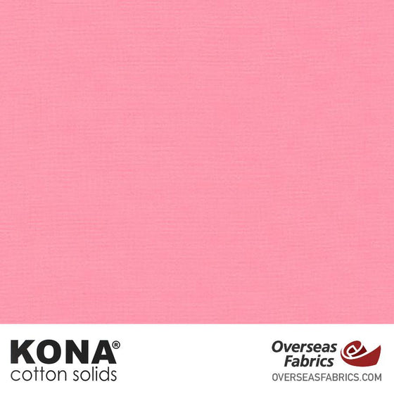 Kona Cotton Solids Bubble Gum - 44" wide - Robert Kaufman quilting fabric