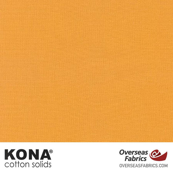 Kona Cotton Solids Butterscotch - 44" wide - Robert Kaufman quilting fabric