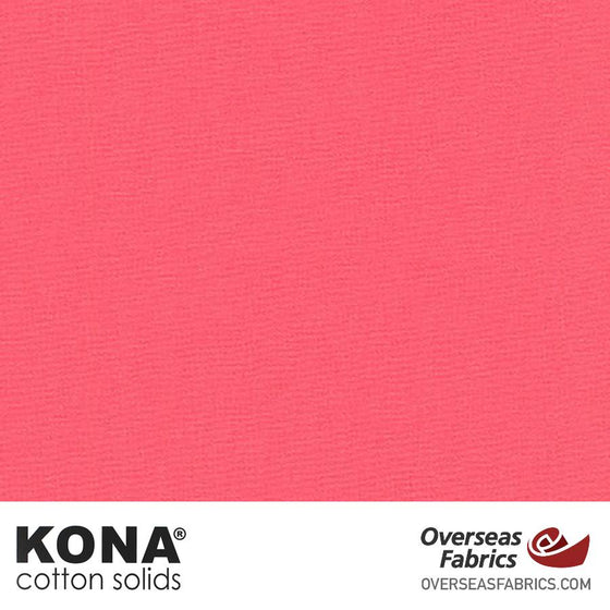 Kona Cotton Solids Camellia - 44" wide - Robert Kaufman quilting fabric