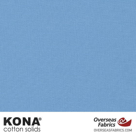 Kona Cotton Solids Candy Blue - 44" wide - Robert Kaufman quilting fabric