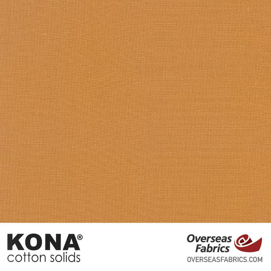 Kona Cotton Solids Caramel - 44" wide - Robert Kaufman quilting fabric