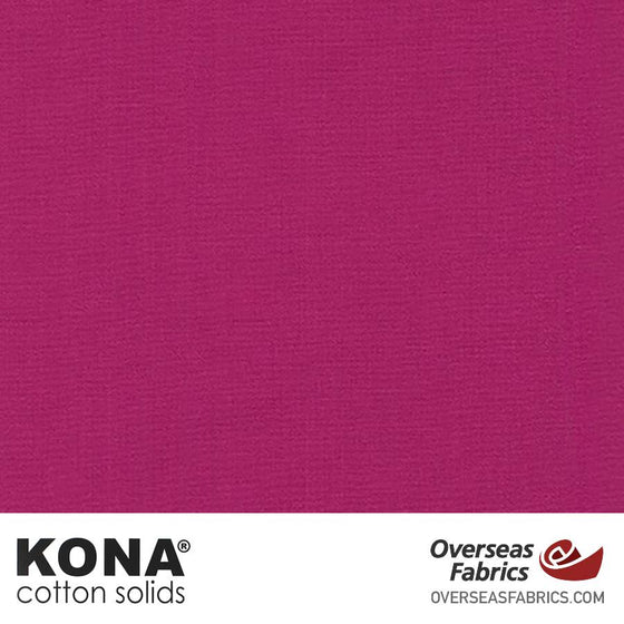 Kona Cotton Solids Cerise - 44" wide - Robert Kaufman quilting fabric