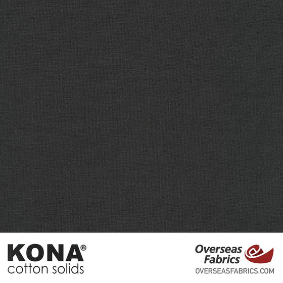Kona Cotton Solids Charcoal - 44" wide - Robert Kaufman quilting fabric