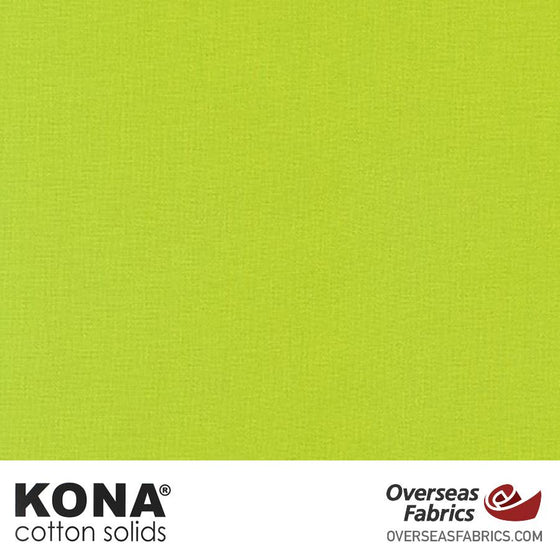 Kona Cotton Solids Chartreuse - 44" wide - Robert Kaufman quilting fabric