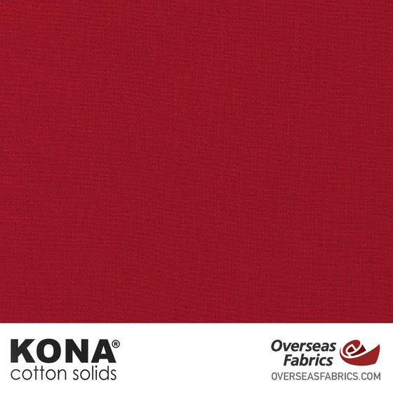 Kona Cotton Solids Chinese Red - 44" wide - Robert Kaufman quilting fabric