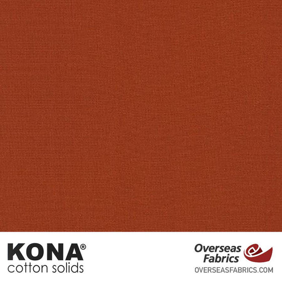 Kona Cotton Solids Cinnamon - 44" wide - Robert Kaufman quilting fabric