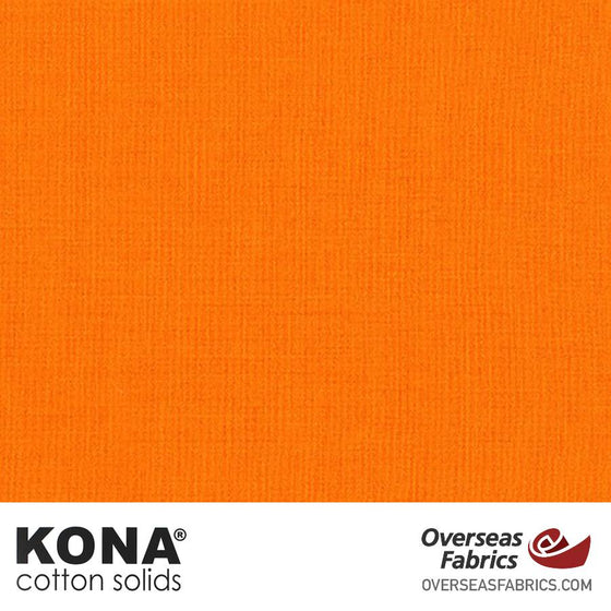 Kona Cotton Solids Clementine - 44" wide - Robert Kaufman quilting fabric