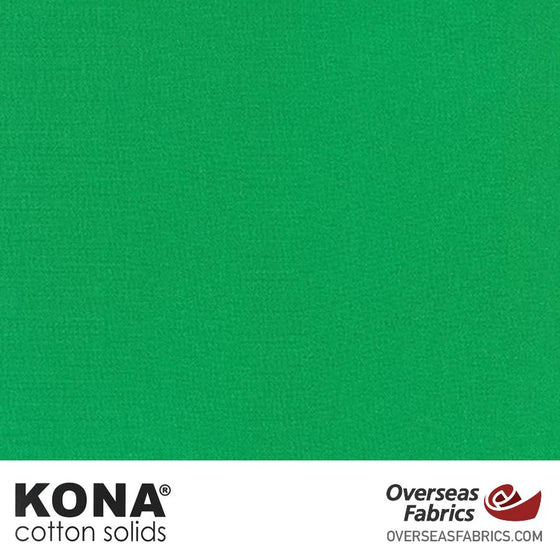 Kona Cotton Solids Clover - 44" wide - Robert Kaufman quilting fabric