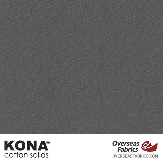 Kona Cotton Solids Coal - 44" wide - Robert Kaufman quilting fabric