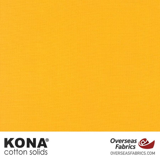 Kona Cotton Solids Corn Yellow - 44" wide - Robert Kaufman quilting fabric