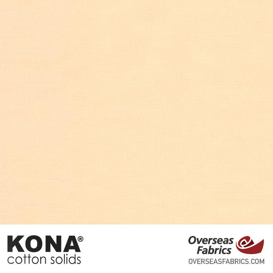 Kona Cotton Solids Cream - 44" wide - Robert Kaufman quilting fabric
