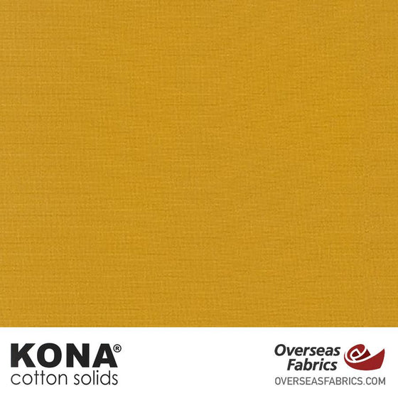 Kona Cotton Solids Curry - 44" wide - Robert Kaufman quilting fabric