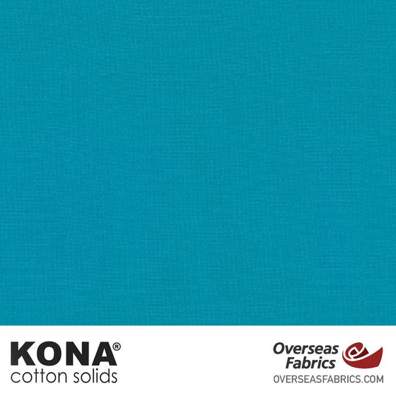 Kona Cotton Solids Cyan - 44" wide - Robert Kaufman quilting fabric