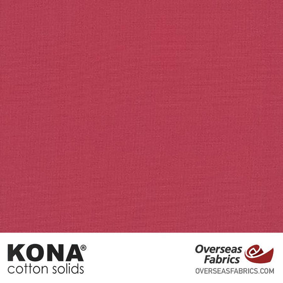 Kona Cotton Solids Deep Rose - 44" wide - Robert Kaufman quilting fabric