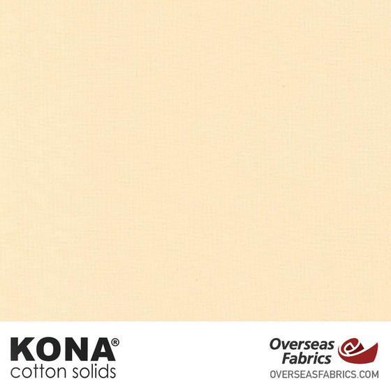 Kona Cotton Solids Eggshell - 44" wide - Robert Kaufman quilting fabric