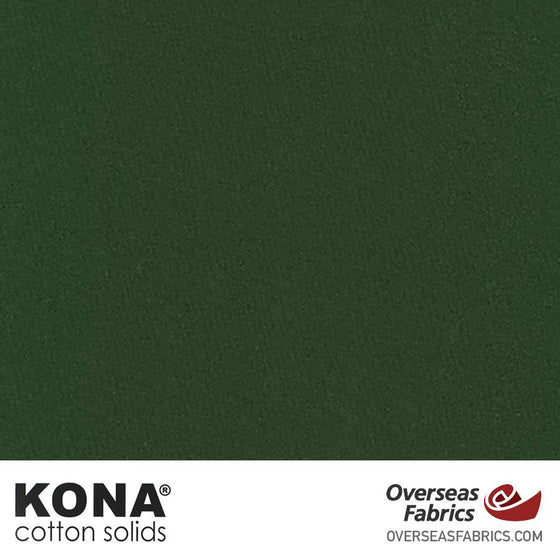 Kona Cotton Solids Evergreen - 44" wide - Robert Kaufman quilting fabric