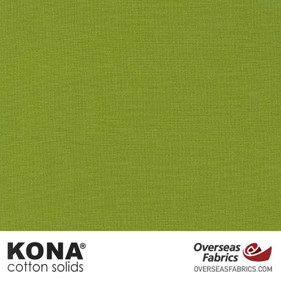 Kona Cotton Solids Gecko - 44" wide - Robert Kaufman quilting fabric
