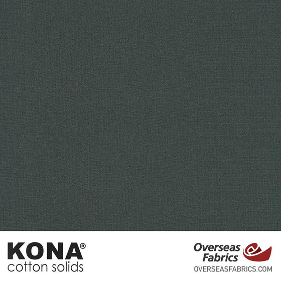 Kona Cotton Solids Gotham Grey - 44" wide - Robert Kaufman quilting fabric
