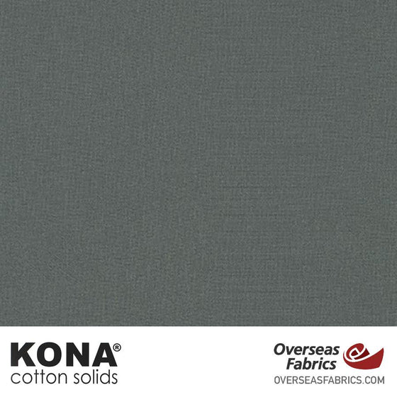 Kona Cotton Solids Graphite - 44" wide - Robert Kaufman quilting fabric