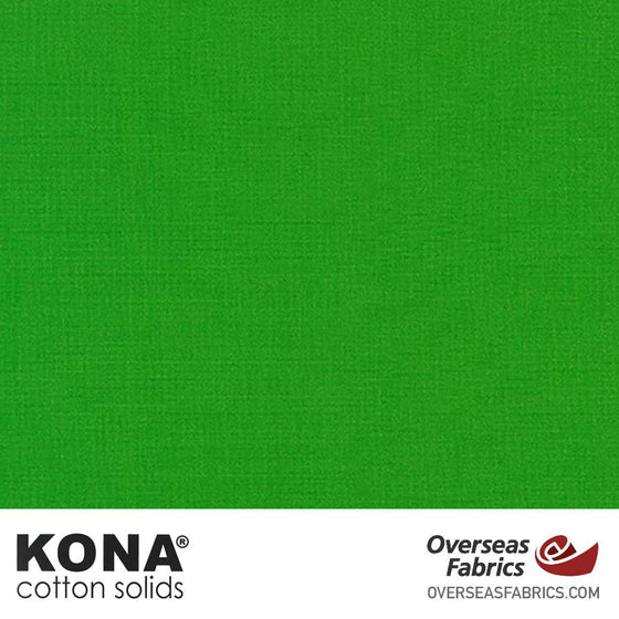 Kona Cotton Solids Grasshopper - 44" wide - Robert Kaufman quilting fabric