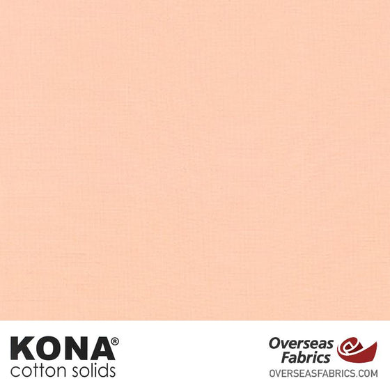 Kona Cotton Solids Ice Peach - 44" wide - Robert Kaufman quilting fabric