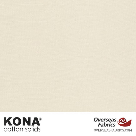 Kona Cotton Solids Ivory - 44" wide - Robert Kaufman quilting fabric