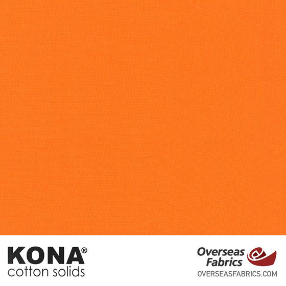 Kona Cotton Solids Kumquat - 44" wide - Robert Kaufman quilting fabric