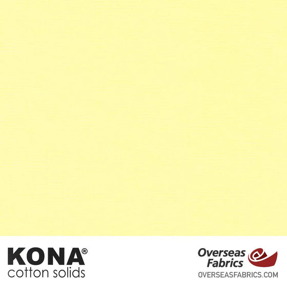 Kona Cotton Solids Lemon Ice - 44" wide - Robert Kaufman quilting fabric