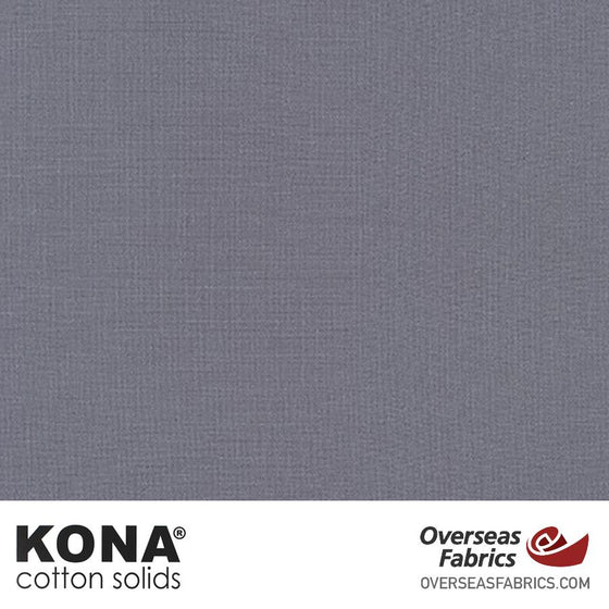 Kona Cotton Solids Med Grey - 44" wide - Robert Kaufman quilting fabric
