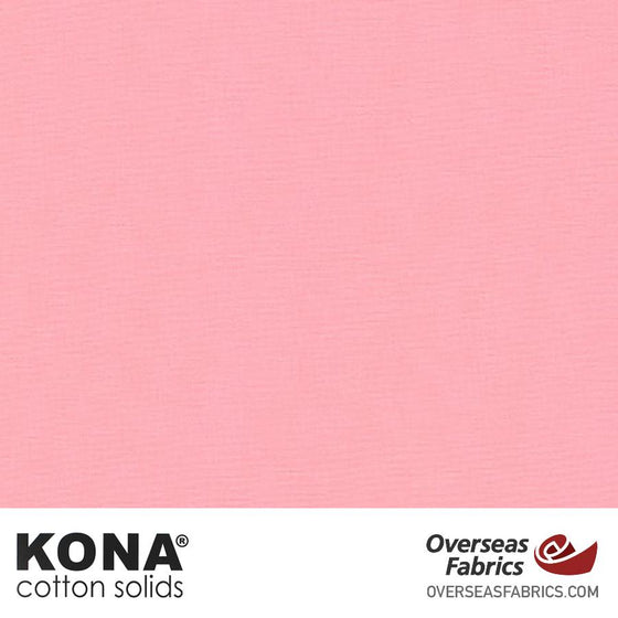 Kona Cotton Solids Med Pink - 44" wide - Robert Kaufman quilting fabric