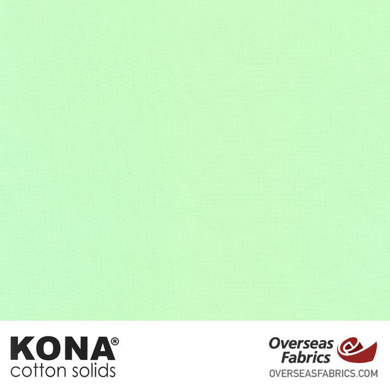 Kona Cotton Solids Mint - 44" wide - Robert Kaufman quilting fabric