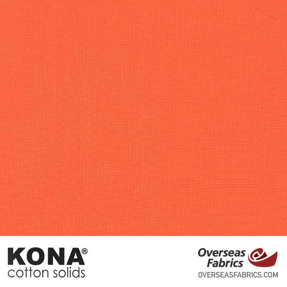 Kona Cotton Solids Nectarine - 44" wide - Robert Kaufman quilting fabric