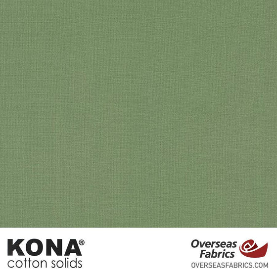 Kona Cotton Solids O D Green - 44" wide - Robert Kaufman quilting fabric