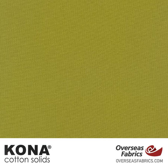 Kona Cotton Solids Olive - 44" wide - Robert Kaufman quilting fabric