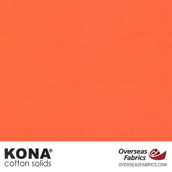 Kona Cotton Solids Orangeade - 44" wide - Robert Kaufman quilting fabric