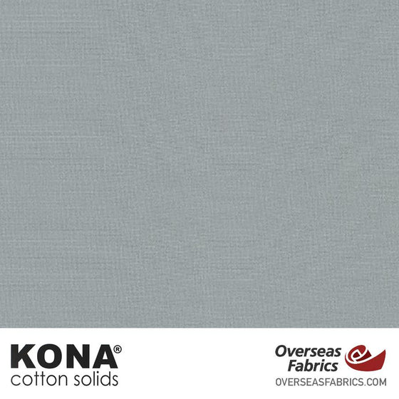 Kona Cotton Solids Overcast - 44" wide - Robert Kaufman quilting fabric