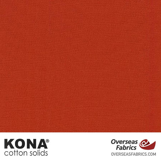 Kona Cotton Solids Paprika - 44" wide - Robert Kaufman quilting fabric