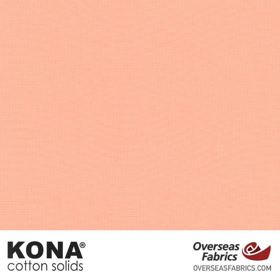 Kona Cotton Solids Peach - 44" wide - Robert Kaufman quilting fabric