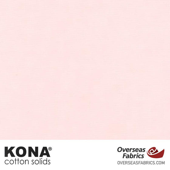 Kona Cotton Solids Pearl Pink - 44" wide - Robert Kaufman quilting fabric