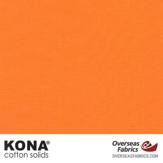 Kona Cotton Solids Persimmon - 44" wide - Robert Kaufman quilting fabric