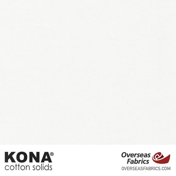 Kona Cotton Solids PFD Bleach White - 44" wide - Robert Kaufman quilting fabric