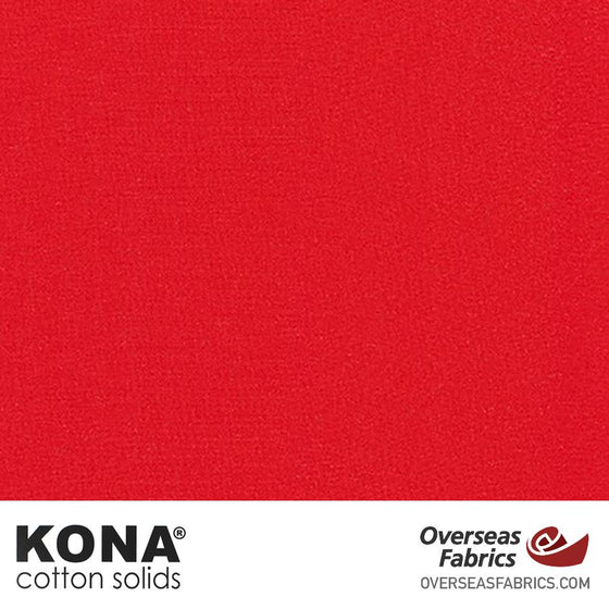 Kona Cotton Solids Poppy - 44" wide - Robert Kaufman quilting fabric